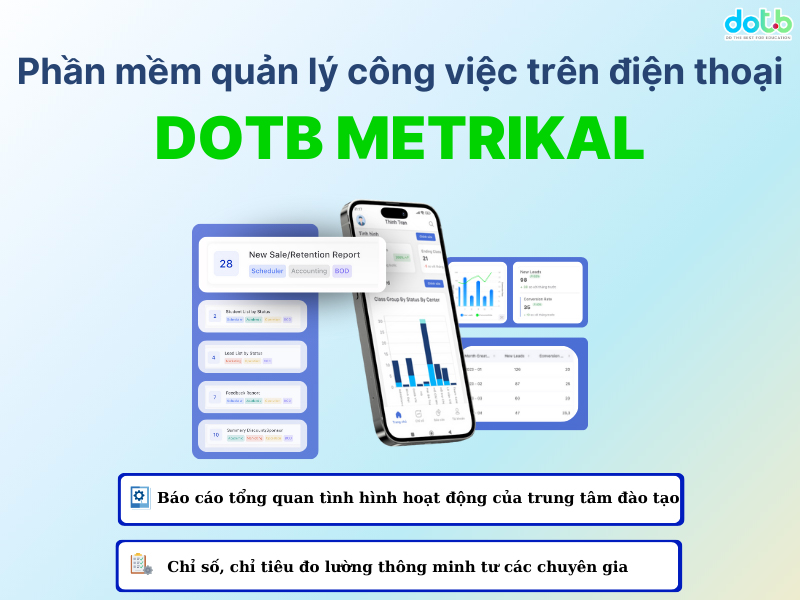 Ứng dụng quản lý công việc cho nhà quản trị Metrikal 