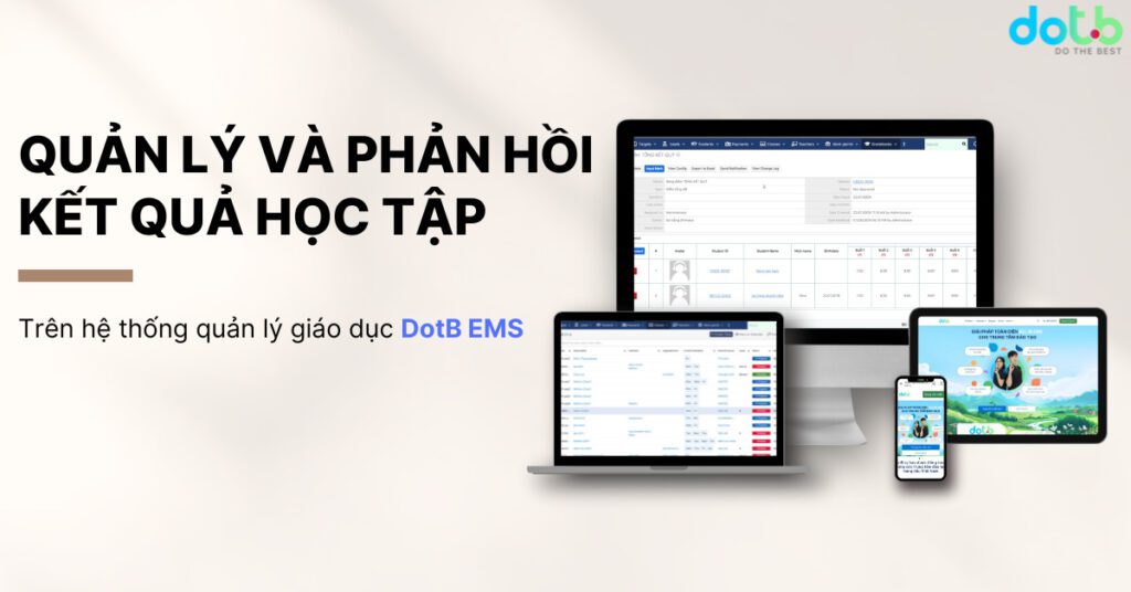 Quản lý và phản hồi kết quả học tập trên hệ thống quản lý giáo dục DotB EMS