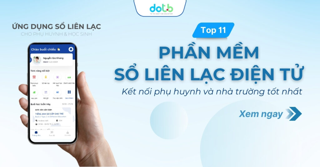 Phần mềm sổ liên lạc điện tử