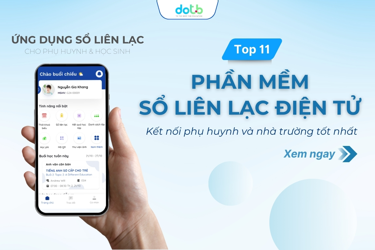 Phần mềm sổ liên lạc điện tử
