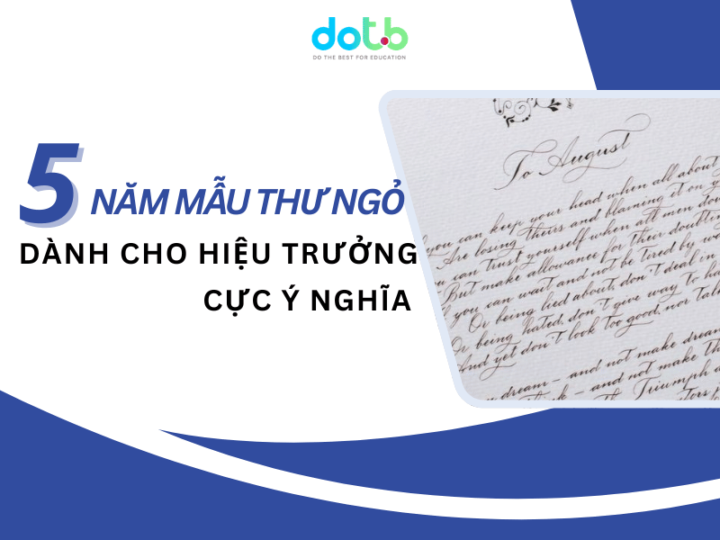 Mẫu thư ngỏ dành cho Hiệu trưởng