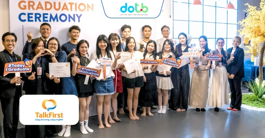 DotB chào đón khách hàng mới Anh ngữ TalkFirst