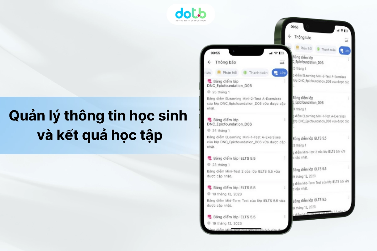 Quản lý thông tin học sinh và kết quả học tập