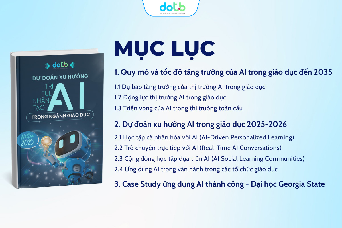 Xu hướng ứng dụng trí tuệ nhân tạo trong giáo dục 2025 -2026 6 Xu hướng ứng dụng trí tuệ nhân tạo trong giáo dục 2025 -2026