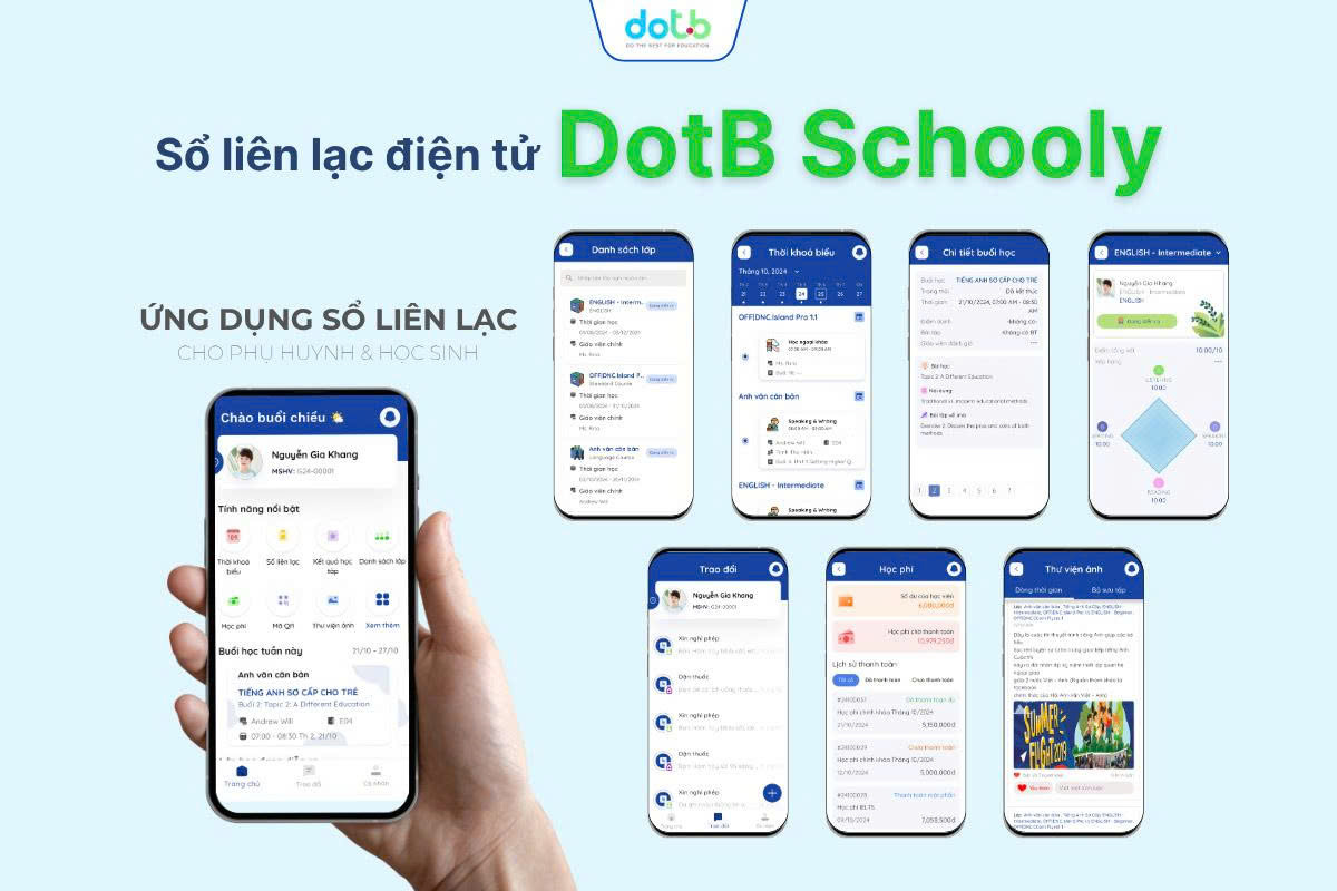 Top 11 phần mềm quản lý học sinh mầm non tốt nhất 2025! 15 Hệ thống phần mềm quản lý trường mầm non sổ liên lạc diện tử DotB Schooly