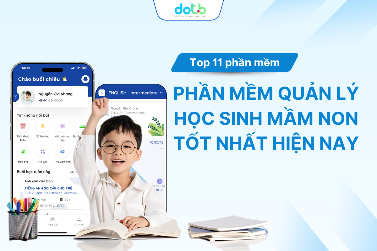 Top 11 phần mềm quản lý học sinh mầm non tốt nhất 2025! 11 Phần mềm quản lý học sinh mầm non là gì