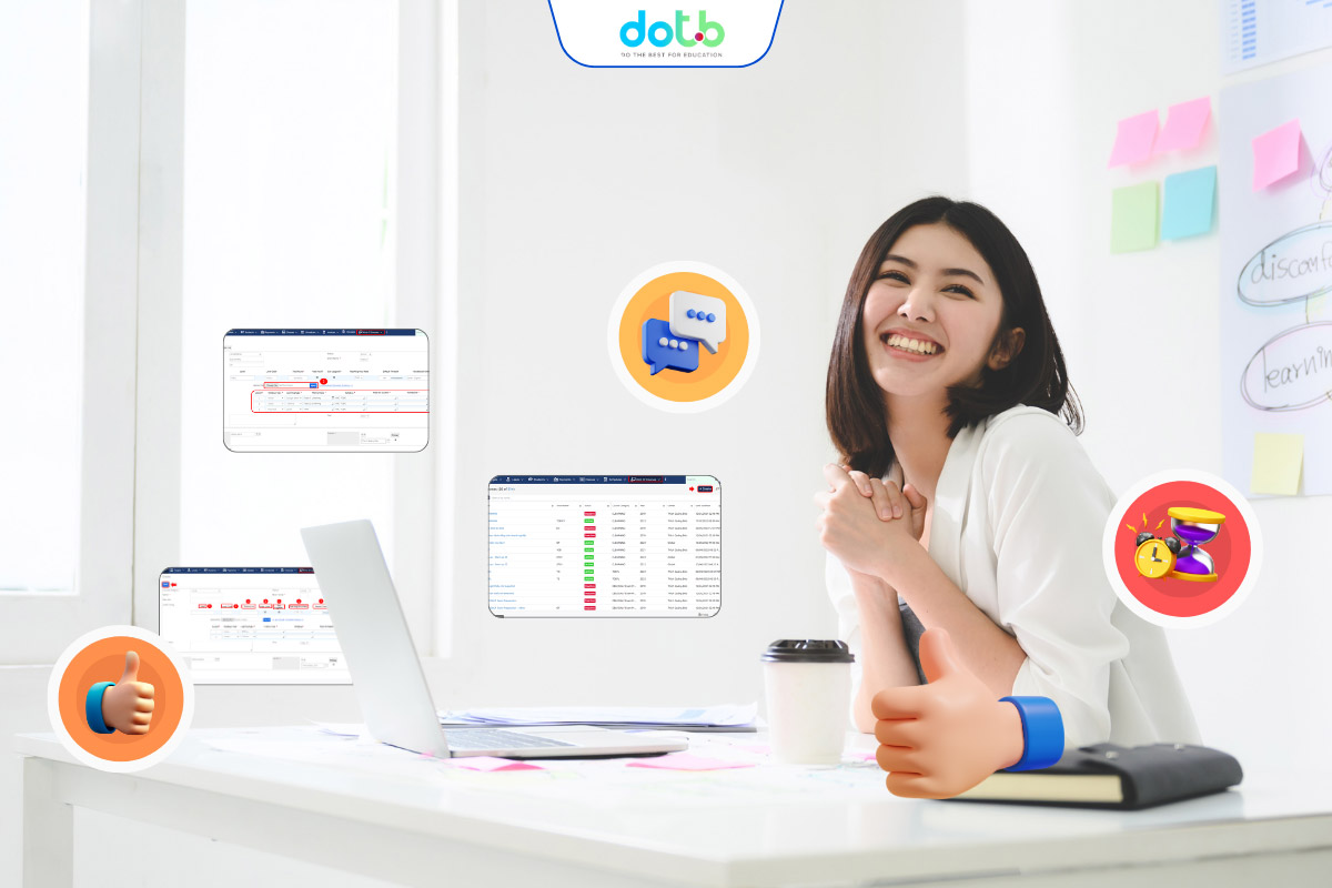Giáo viên sử dụng hệ thống quản lý giáo án giúp tiết kiệm thời gian và làm việc hiệu quả hơn.