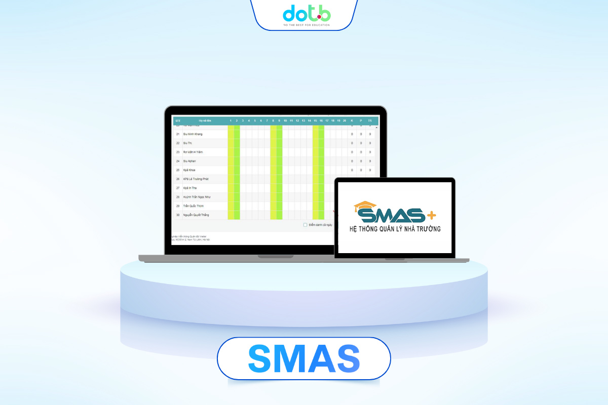 Phần mềm quản lý học sinh tiểu học SMAS