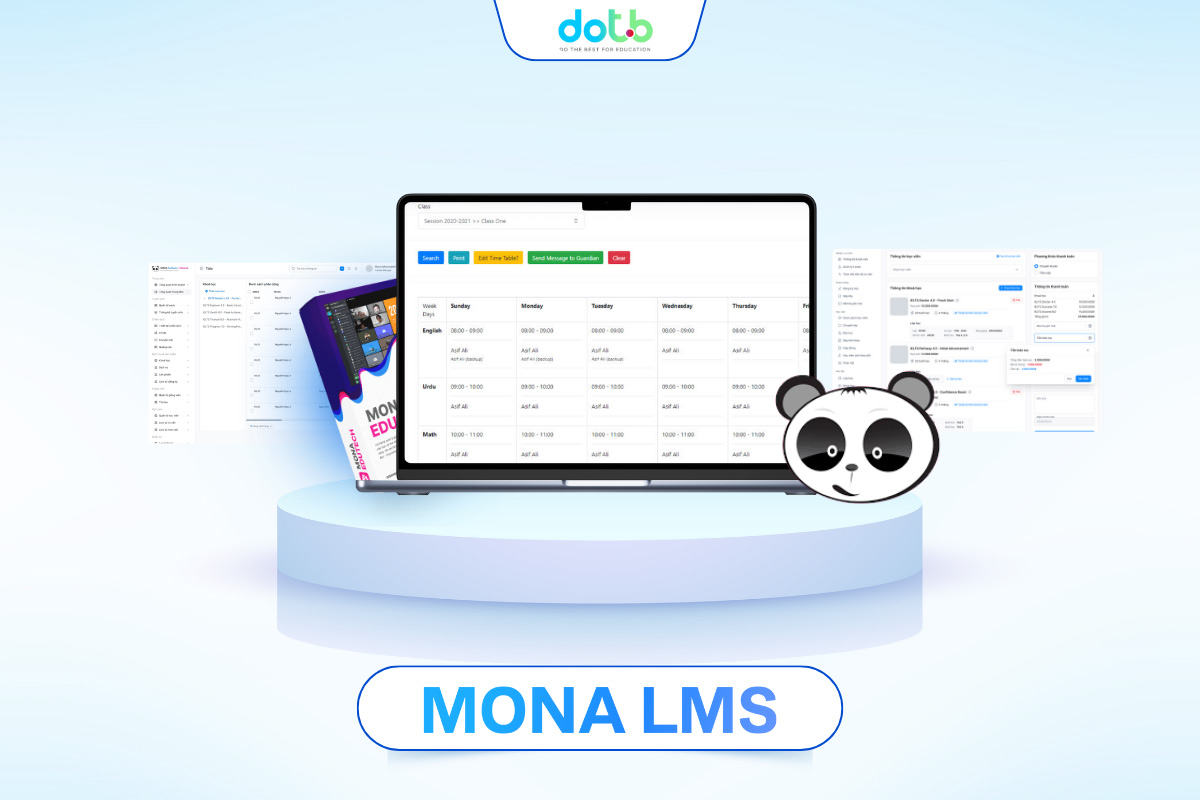Phần mềm giáo dục MONA LMS dành cho cho trung tâm đào tạo