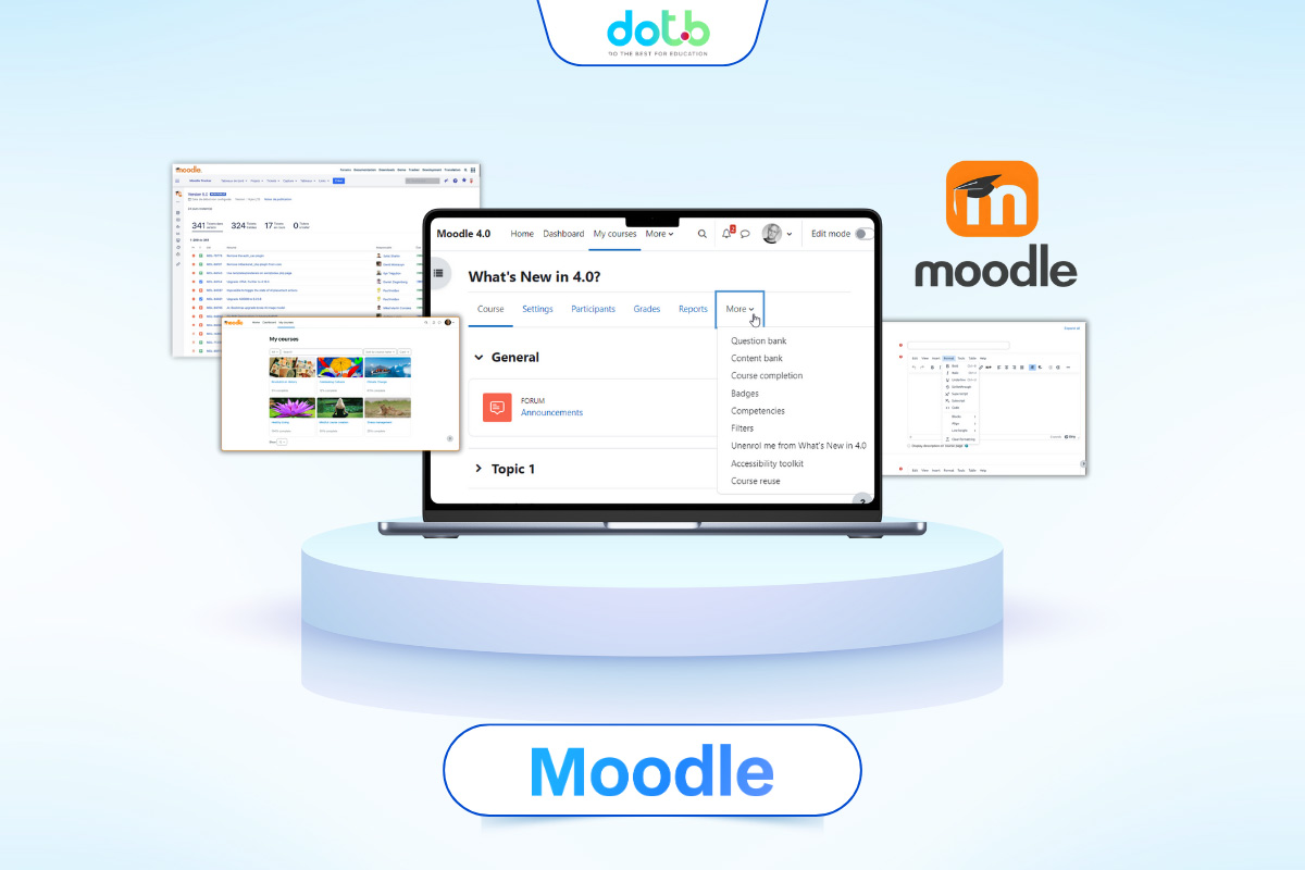 Phần mềm giáo dục Moodle - nền tảng LMS mã nguồn mở hỗ trợ học trực tuyến và quản lý đào tạo