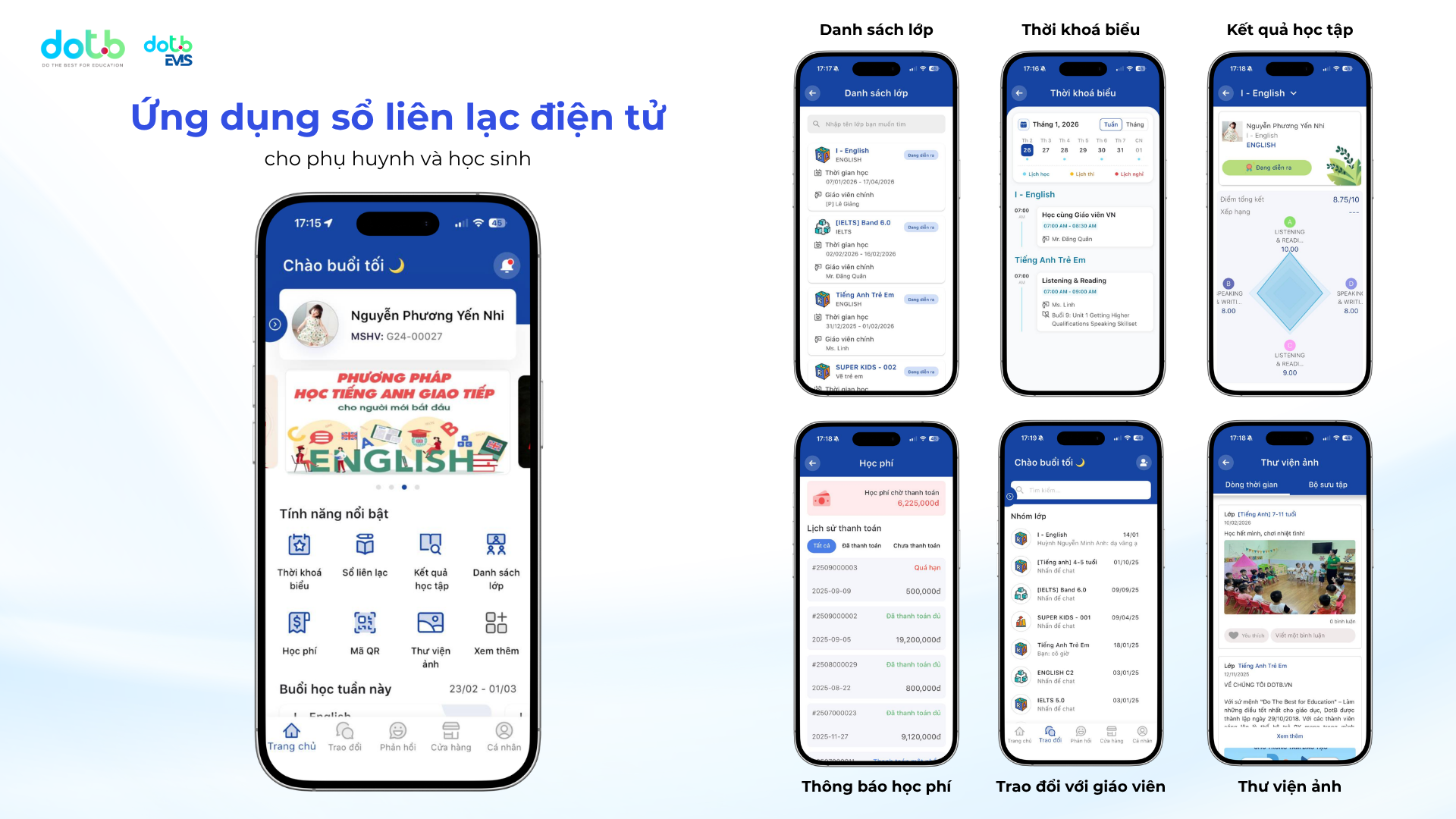 Sổ liên lạc điện tử và tương tác phụ huynh