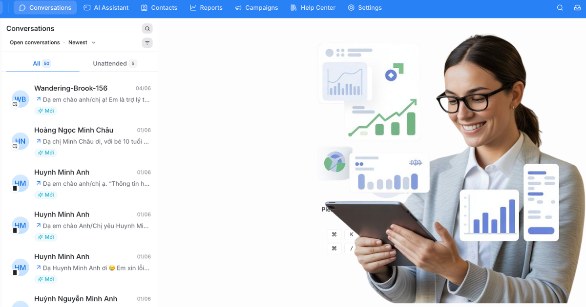 Phần mềm quản lý giáo dục DotB EMS tích hợp AI vào quy trình tuyển sinh 
